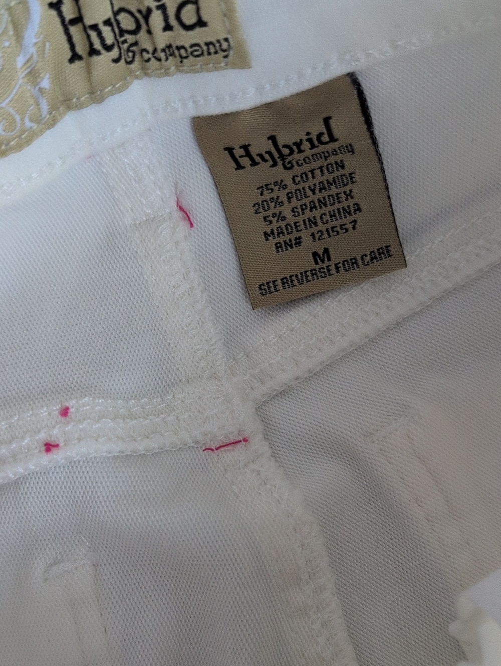NWT Hybrid & company Women's Jeggings Cream  Skinny Jeans Medium - Picture 4 of 9